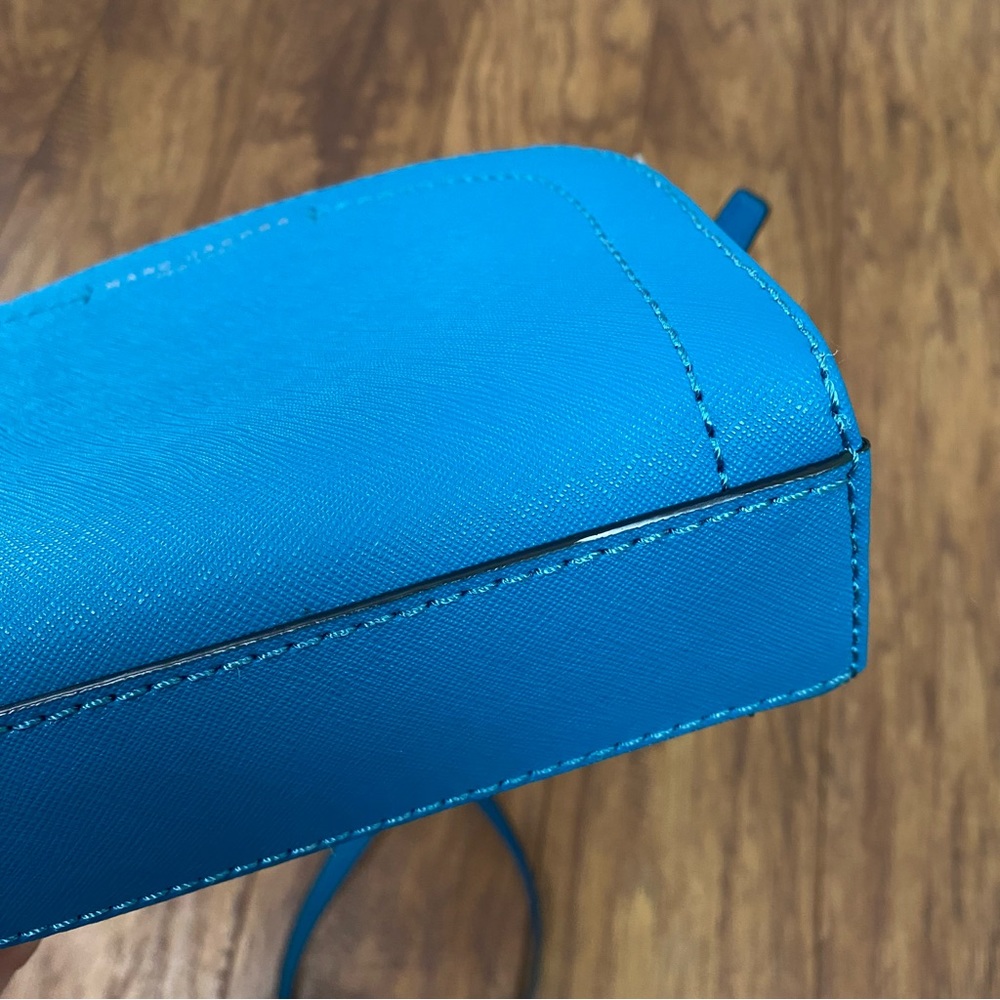 Marc Jacobs Small Playback Saffiano Leather Crossbody Bag Sapphire Blue - Picture 12 of 15